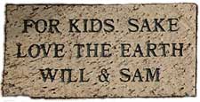 inscribed brick